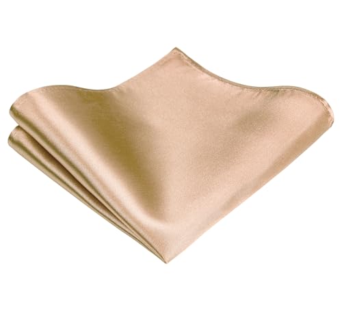 Image of TIE G Solid Satin Woven dyed Color Formal Black Necktie and Pocket Square Sets in Gift Box