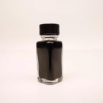 Vintage Premium Fountain Pen Bottle Ink - Black No Carbon Ink 20 ml, Designed for Handwriting, Sketching and Drawing