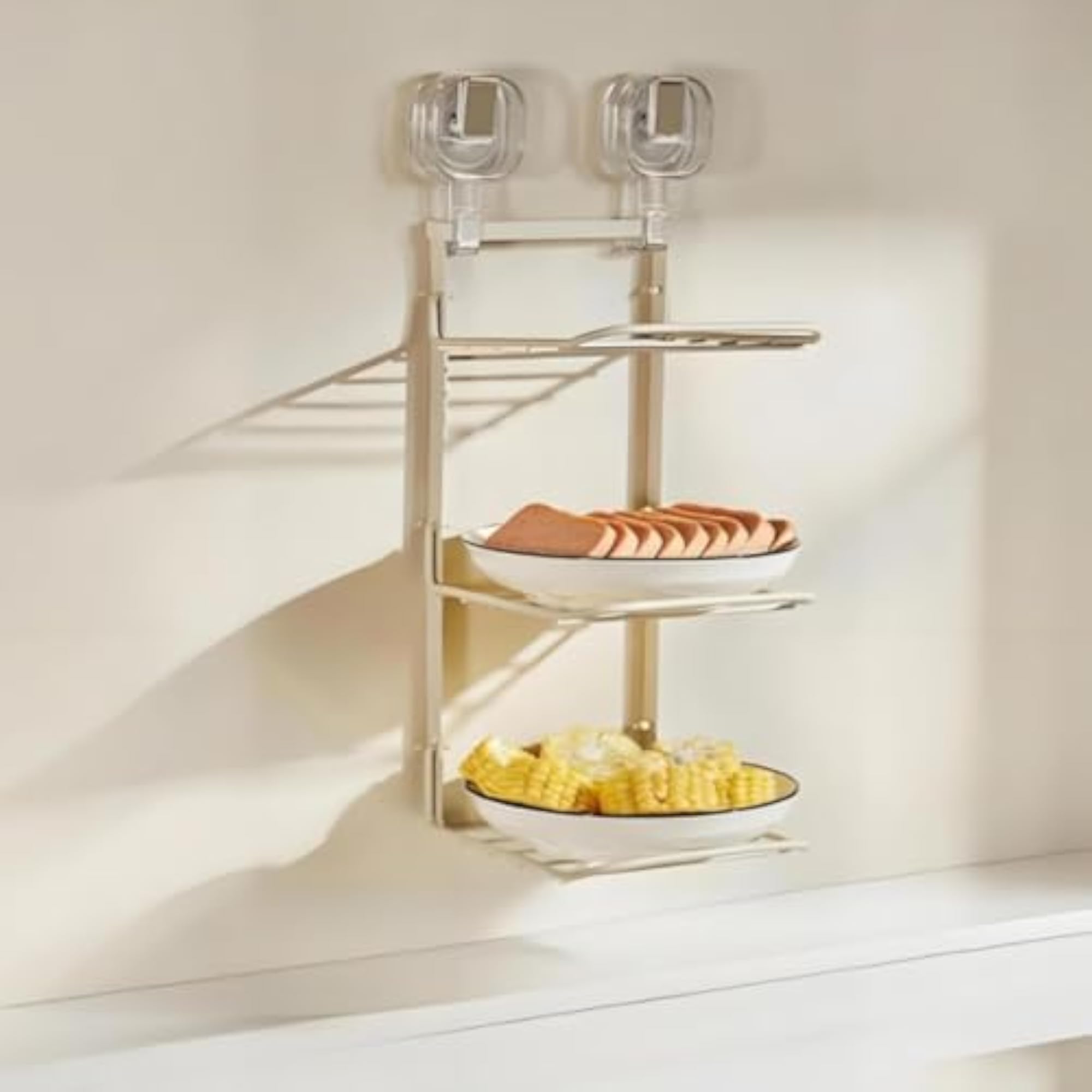 Foldable Kitchen Storage Rack Organizer, Space-Saving