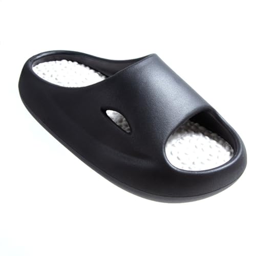 Cloud Slides for Women and Men,EVA Non-Slip Super Soft Quick Drying,Quick-drying Shower Slippers Bathroom Sandals Massage House Slides for Indoor Outdoor