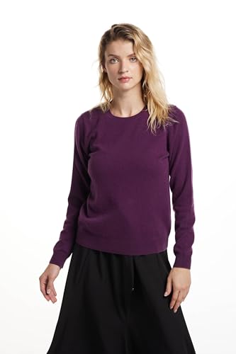 Image of EURKEA Women's Crewneck 100% Cashmere Sweater, Cozy Pullover Winter Top for Women, Gift Ready