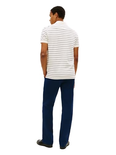 Image of Tommy Hilfiger Men's Short Sleeve Polo Shirts in Regular Fit With Stretch and Organic Pique Cotton