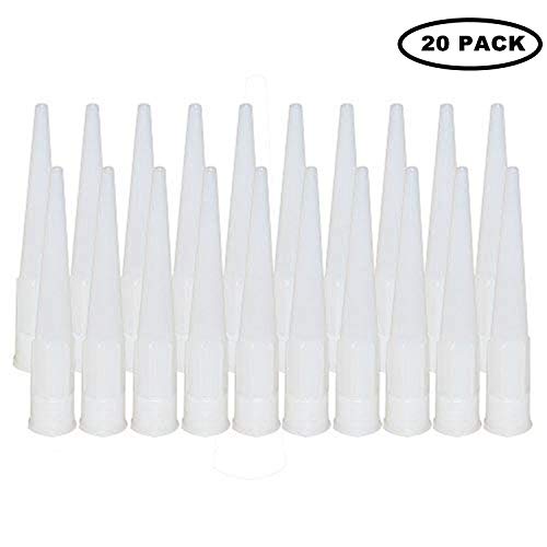 Preisvergleich Produktbild PPX Kartuschentüllen Silikontüllen Ersatzspitzen Silikonspitzen Kartuschenspitzen Kartuschendüsen Silikondüsen,20 Stück