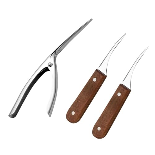 ERINGOGO ステンレス製エビ皮むき器 点入り 背わた取りナイフ ピーラー 食洗機対応 キッチン便利ツール エルゴノミックハンドル 携帯簡単 家
