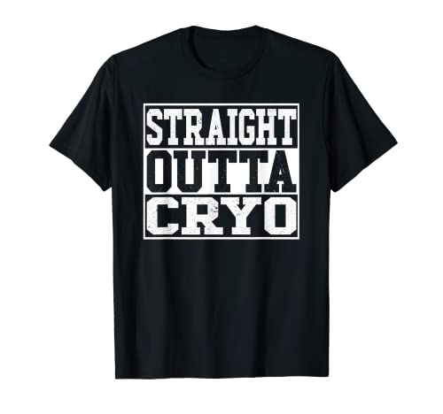 Straight Outta Cryo Ice Bath Cold Therapy Cryotherapy T-Shirt