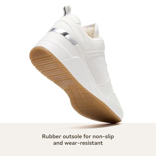 Image of Cestfini Wedge Sneakers for Women - Wedge Tennis Shoes Non-Slip Women Fashion Sneakers