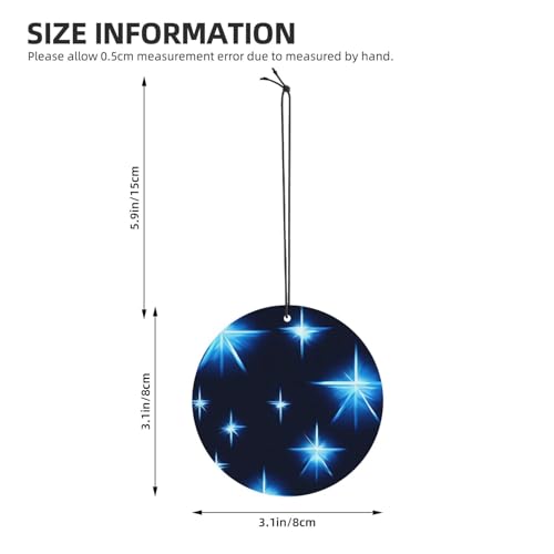 Hojas aromáticas para auto en forma de estrella azul miniatura 4