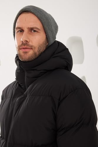 Danger Erkek Garnili Su Ve Rüzgar Geçirmez Oversize Şişme Mont Siyah-561DNGR-M - Görsel 6