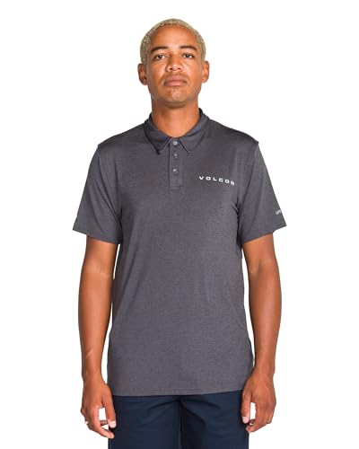 Volcom Men's Hazard Performance Short Sleeve Lightweight Golf Polo