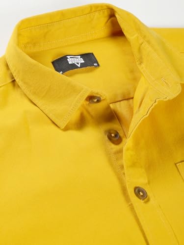 Image of Thomas Scott Men's | Solid | Full Sleeve | Loose Fit | 100% Cotton | Single Pocket | Spread Collar | Casual Shirt