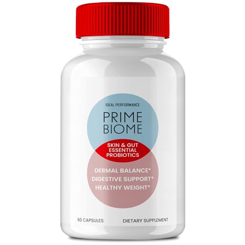 Prime Biome Gut Health Capsules, PrimeBiome Healthy Skin Support Supplement Pills, Prime Biome Advanced Formula - Maximum Strength All Natural Health & Wellness Pills, PrimeBiome Reviews (60 Capsules)