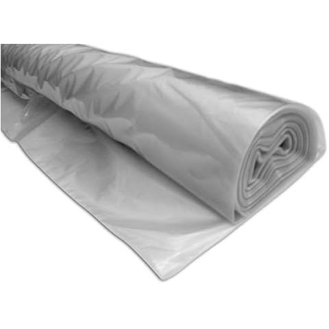 2X Clear Builders Polythene Plastic Sheeting Roll Dust Sheet TPS 4m x 25m Cover