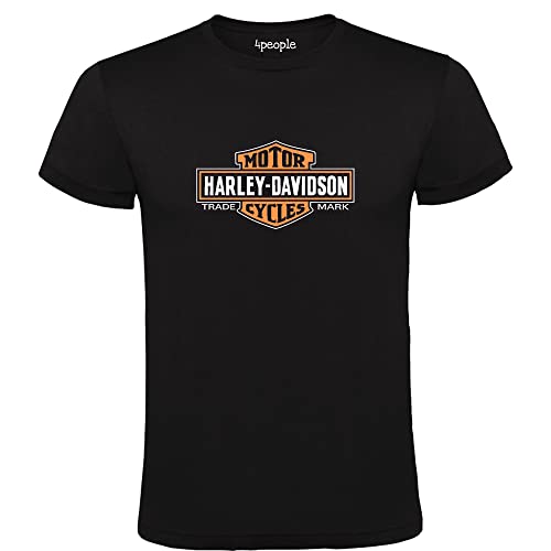 Harley Davidson Schwarzes Logo T-Shirt 100% Baumwolle Herren Größen S M L XL XXL schwarz / weiß XL