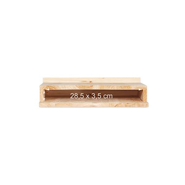 Relaxdays Fledermauskasten XL, großer Unterschlupf für Fledermäuse, aus unbehandeltem Holz, HxBxT: 55x35x7,5 cm, natur – Bild 6