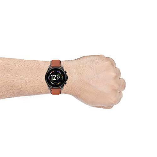 Fossil Gen 6(44Mm, Brown Color) Mens Smartwatch With Amoled Screen, Alexa Built-In, Snapdragon 4100+ Wear Platform, Google Assistant, Spo2, Wellness Features And Smartphone Notifications - Ftw4062 (Image - 5)