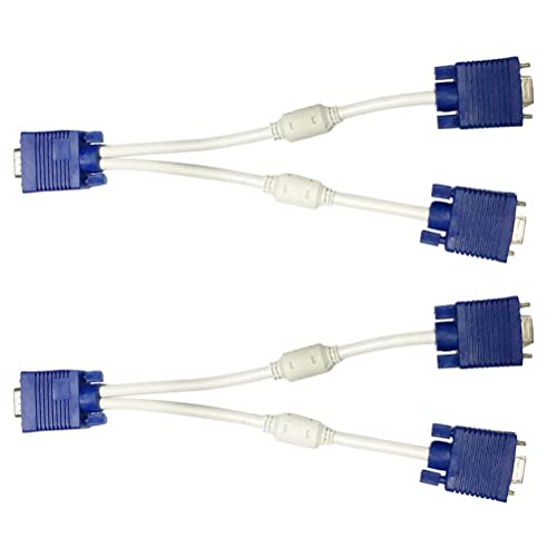 Cable divisor VGA para conexión de dos monitores en computadoras de oficina