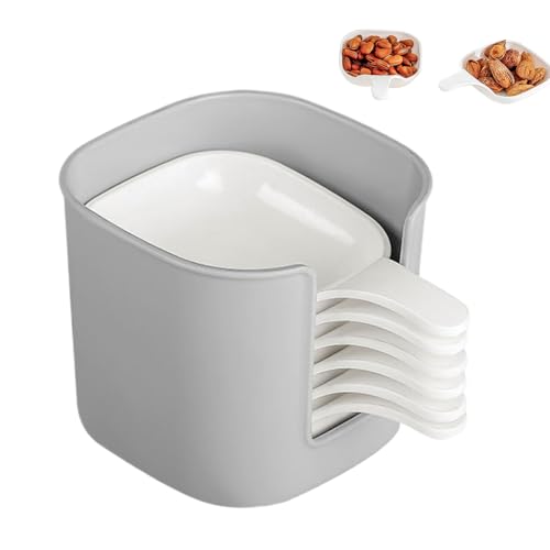 SVCEQZE Boles Para Salsa De Soja | 6 Piezas Bandejas Para Dipear Con Asa | Salsera Con Soporte Para Yogur Cena Familiar Meriendas Barbacoa Reuniones Mesa Restaurantes