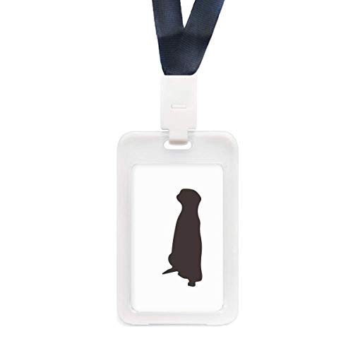 Étui de protection transparent carte identité crédit motif animal mignon rigide