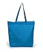 UltraClub 8802 Zippered Tote Bag - Light Blue