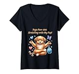 Photo Gallery donna funny paws and reflect adorable puppy edition self care maglietta con collo a v Photo Gallery donna funny paws and reflect adorable puppy edition self care maglietta con collo a v