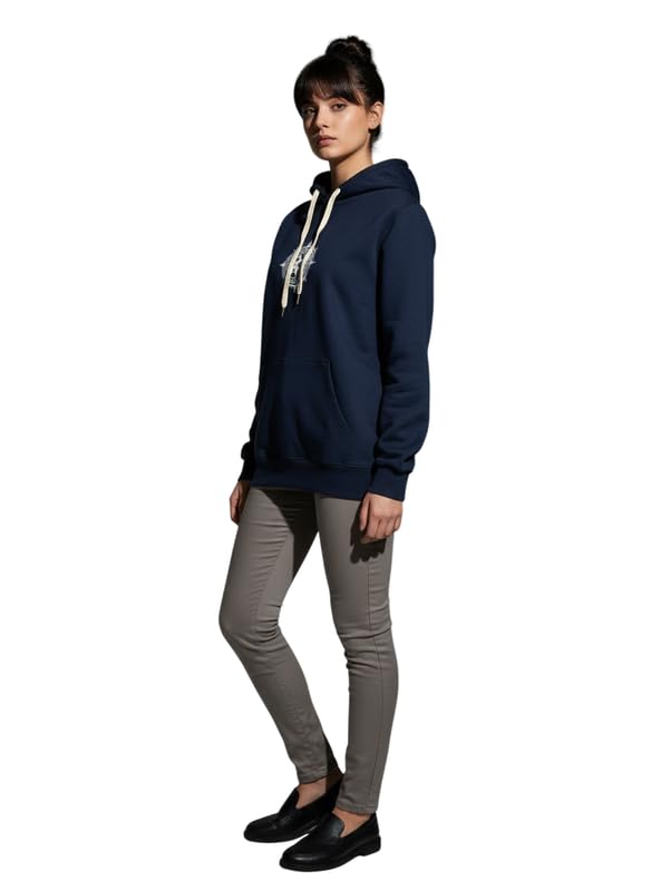 Women’s Patterned Hoodie Sweatshirt | 100% Cotton Bio-Wash Fleece Pullover Hoodie for Women-image-43