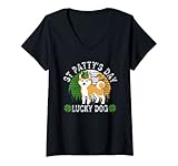 Photo Gallery donna shiba inu - cappello da leprechaun per cane fortunato shamrock st patricks day maglietta con collo a v Photo Gallery donna shiba inu - cappello da leprechaun per cane fortunato shamrock st patricks day maglietta con collo a v