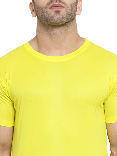 Image of Scott International AWG All Weather Gear Dryfit T-shirts for men - Round neck, half sleeves, cotton, regular fit stylish branded solid plain tshirt- Ultra Soft, Comfortable, Lightweight T-Shirt