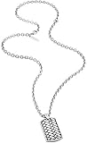  Police Double Impact Kette Stahl ANHÄNGER Stahl PJ26178PSS-01