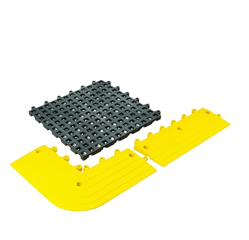 Wearwell ErgoDeck Anti-Fatigue Ramp - Yellow, Pack of 10. 6