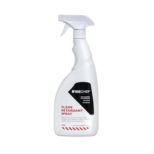 Firechief Flame Retardant Spray 750ml - Fabric Protector for Cotton Wool and Hessian - Fire Retardant Spray for Sofas Curtains Upholstery - Fabric Protector Liquid