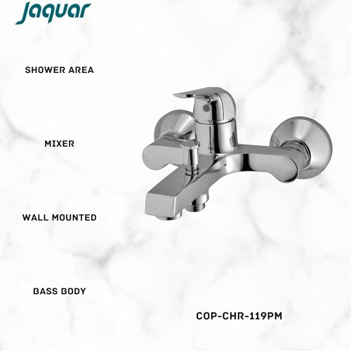 Image of JAQUAR Continental Prime Series Normal Flow Exposed Part Kit 2 Way Diverter (Chrome), COP-119PM | Connections - Only to Spout & Hand Shower | Wall Mounted, Knob Selector with Button