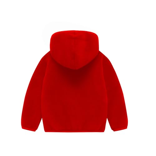 Image of Mud Kingdom Boys Girls Polar Fleece Jacket with Hood Winter Thick Warm Outerwear Funny Cartoon