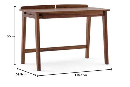 Image of Writing Study Table for Home and Office | Study Desk | Work from Home Table Honey Finish (Natural Brown Finish)