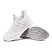SDolphin Men Running Shoes - Tennis Running Shoes for Gym Workout Athletic Non Slip Sneakers Standing Comfort Fashion White Size 10