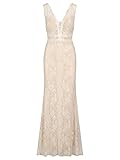 ApartFashion Noche de Encaje Apart Vestido para Ocasiones Especiales, Blanco, S para Mujer