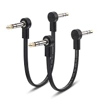 【Wide Used】TRS guitar patch cable are perfectly compatible with multi-effects pedals, expression pedals, or any device requiring 1/4 inch stereo TRS connection, making them the ideal for your gear. These trs pedal effect cord ensure reliable and stab...