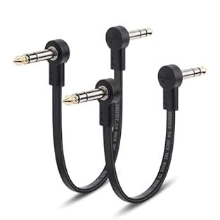 【Wide Used】TRS guitar patch cable are perfectly compatible with multi-effects pedals, expression pedals, or any device requiring 1/4 inch stereo TRS connection, making them the ideal for your gear. These trs pedal effect cord ensure reliable and stab...