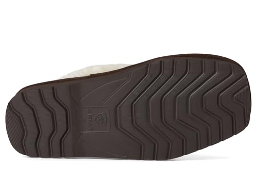 ARIAT Women's Indoor/Outdoor Warm Comfortable Jackie Square Toe Exotic Platform Stack Slippers with Suede Leather Uppers4