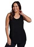 RBX Active Women's Plus Size Sleeveless Relaxed Fashion Workout Yoga Tank Top, S21 Black, 2X