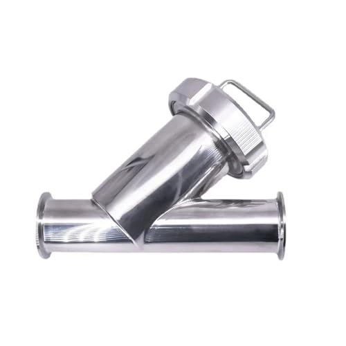 45mm Pipe OD x 2" Tri Clamp Ferrule 64mm Y-Shape Strainer Filter SUS 304 Stainless Steel 50 Mesh