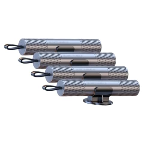 SHEKAKO Safe Hammer Glass Breaker Under Water, Car Window Breaker and Seatbelt Cutter, 2-in-1 Car Safety Device, Multifunctional Portable Auto Safehammer Emergency Rescue Tool (4, Silver) Cover