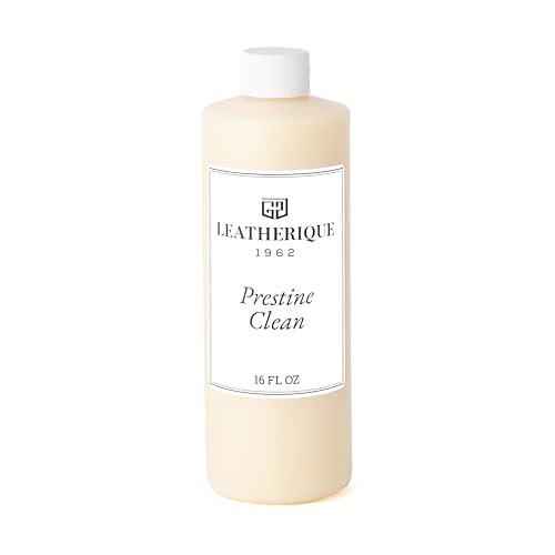 Leatherique Prestine Clean 16 oz | Leather Cleaner & Conditioner for Cars Furniture Saddles & More | Gently Removes Dirt Oils & Impurities | Works Alone or with Leatherique Rejuvenator Oil