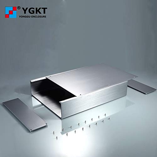 Gimax 256-70.2-170 mm (W-H-L) aluminium enclosure electronics the equipment for manufacture enclousure - (Color: 170L black brush)