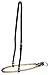 Noseband with Wrapped Rawhide - Dark