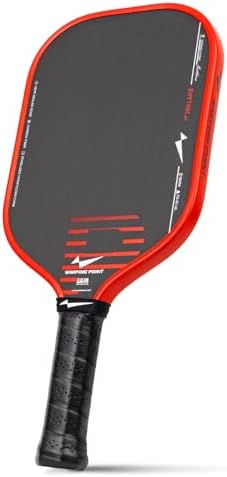 Warping Point Rhythm 16MM Pickleball Paddle, UPA-A Approved Soft Game Paddle with MaxCell Honeycomb Core, Triple-Layer T700 Carbon Fiber Face, Low Pop High Control for Beginner & Intermediate Players