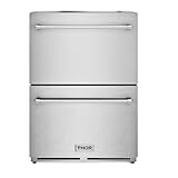 THOR Kitchen Indoor/Outdoor 24-Inch Freezer Drawer in Stainless Steel - Model TRZ24U
