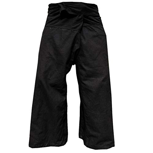 PANASIAM Fisherman Pants Unicolor, Black XL