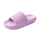 HUXMEYSON Slides for Women, Quick Dry Slides for Men, Arch Support Shower Shoes with Cushioned Sole