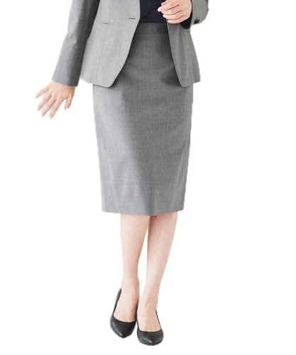 [アンタイトル] 膝丈スカート 【通勤スーツ】 ウーステッド タイトスカート 15372207 レディース グレー(012) 00(XS)