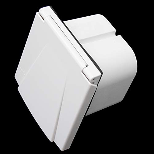 Couvercle de Rechange pour Prise extérieure pour Camping-Car, Caravane, Bateau, Fourgon - Blanc New Model Line, en Plastique ABS, 130 x 120 mm, résistant aux UV – vue 4